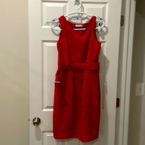 Beautiful size 12 Calvin Klein red dress